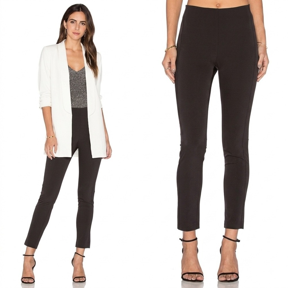 Theory Navalane Becker Skinny Pants Size 0 Black Stretch Trousers